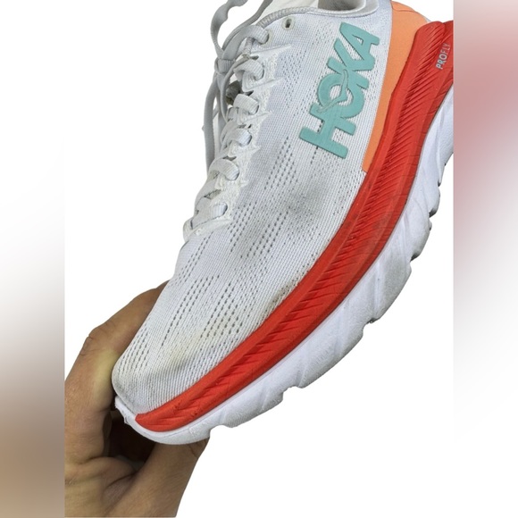 Hoka One One Mach 4 Women’s Size 8 B Running Sneakers Shoes 1113529 White Fiesta - Picture 8 of 15